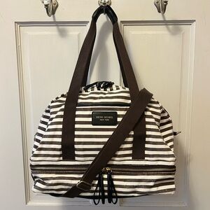 Henri Bendel Weekender Bowler Bag in Canvas - C